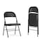 Flash Furniture HERCULES Series Double Braced Black Metal Folding Chair, PK2 2-BD-F002-BK-GG - alternate 1